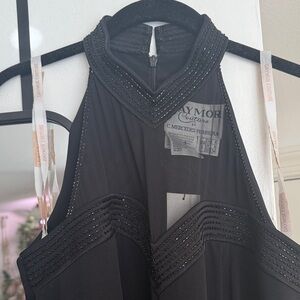 Vintage Daymor Couture by C. Mercedes Ferreira Black Column Gown